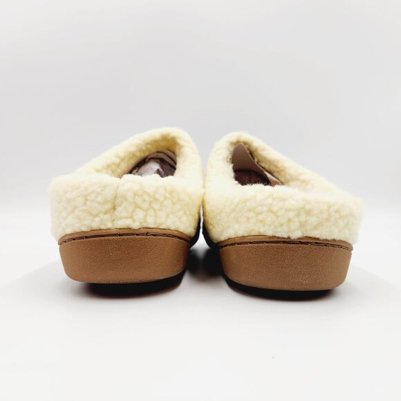 Deer Stags Men's Blue Fair Isle Knit Faux Fur Lodge Slipper Size L / 11-12 - Picture 7 of 8